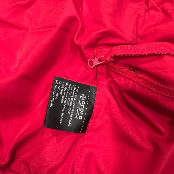 Ororo red puffer vest S women - Picture 3 of 12